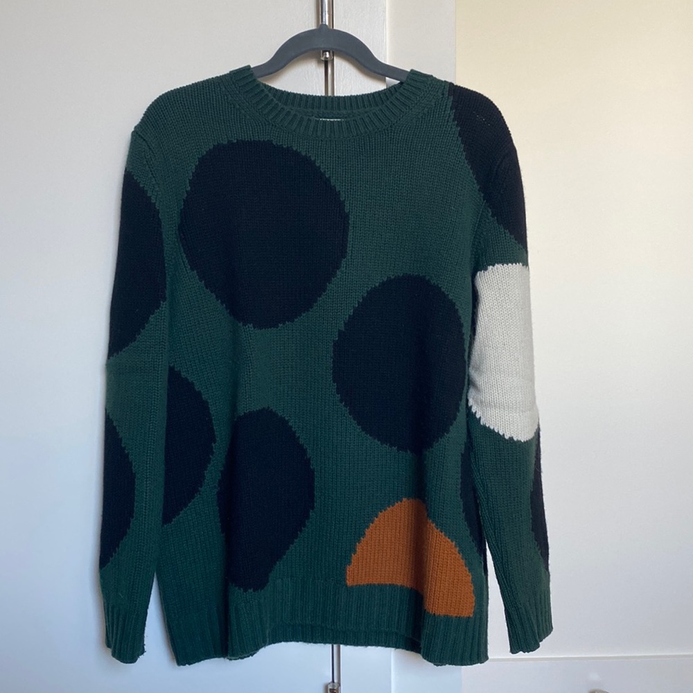 Chinti & Parker Wool/Cashmere Polka Dot Sweater